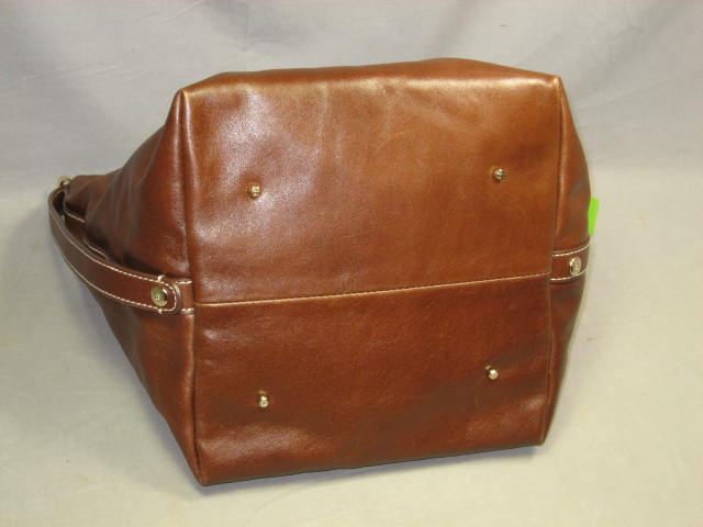 NWT Kate Spade Clover Tobacco Leather Handbag Purse Bag 5