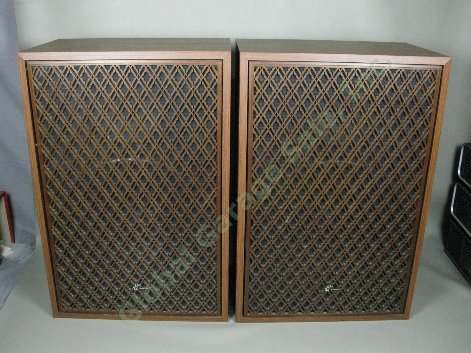 Rare Vintage 1970s Sansui SP5000A Stereo Speakers 130W 16" Woofers One Owner!