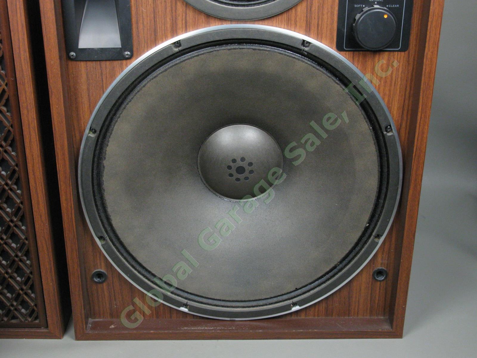 Rare Vintage 1970s Sansui SP5000A Stereo Speakers 130W 16" Woofers One Owner! 9