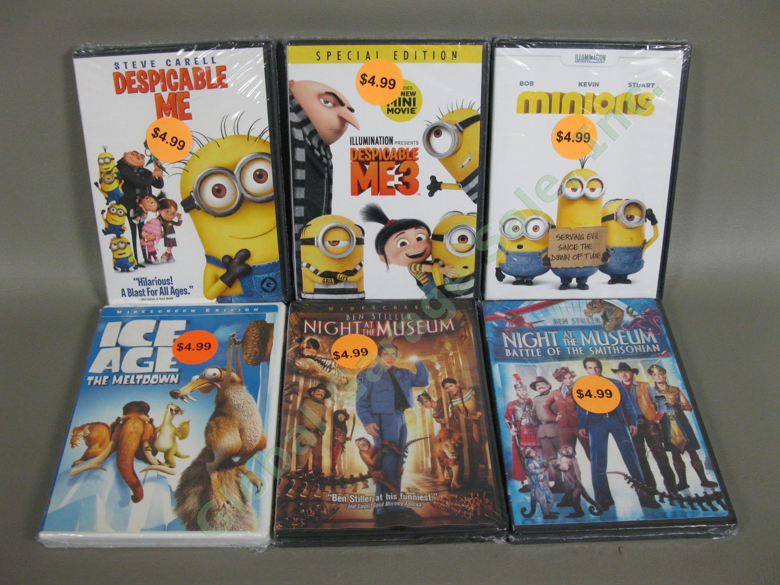 41 Cartoon Animated Kids Movie DVD Lot Lego Ninjago Minions Smurfs Missing Link 3