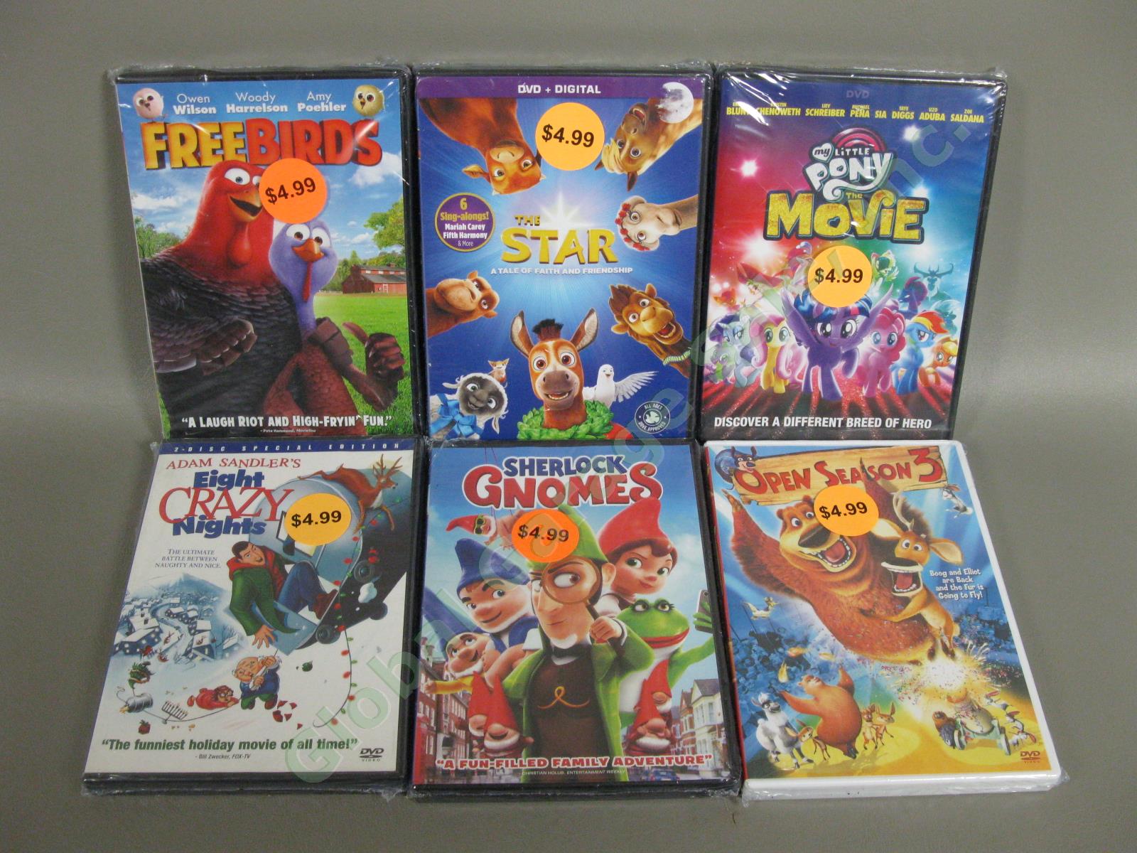 41 Cartoon Animated Kids Movie DVD Lot Lego Ninjago Minions Smurfs Missing Link 6