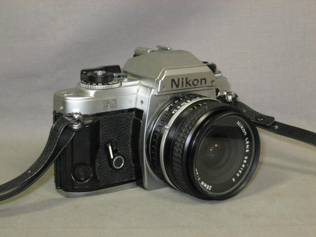 Nikon FG SLR 28mm f/2.8 50mm f/1.8 70-210mm f/4 Lens + 2