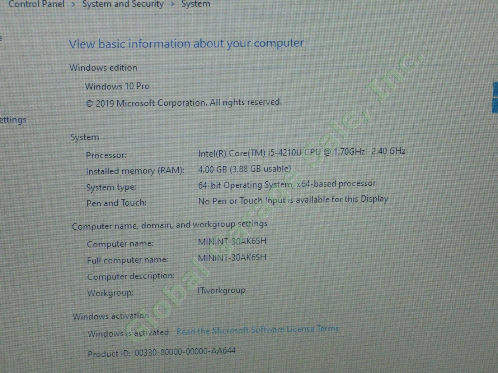 HP ProBook 450 G2 Laptop Computer i5-4210U 2.40GHz 4GB 460GB Win 10 Professional 1