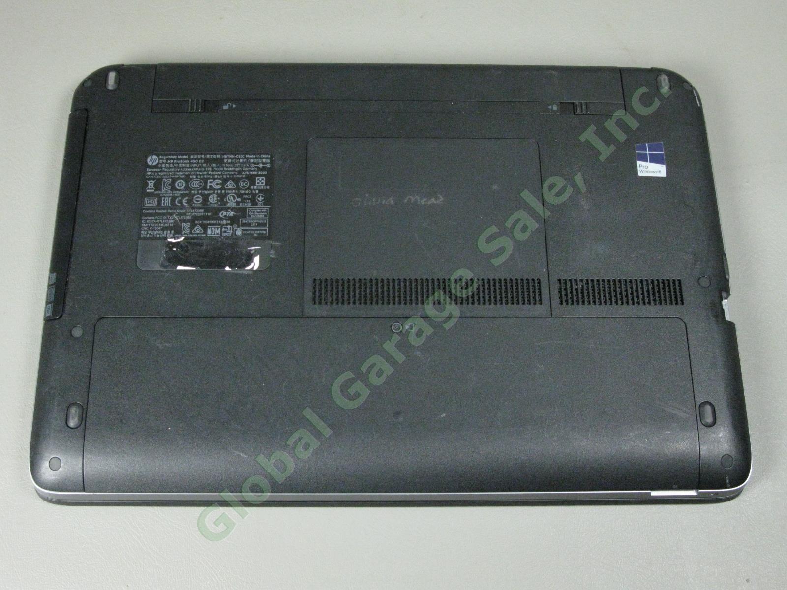 HP ProBook 450 G2 Laptop Computer i5-4210U 2.40GHz 4GB 460GB Win 10 Professional 9