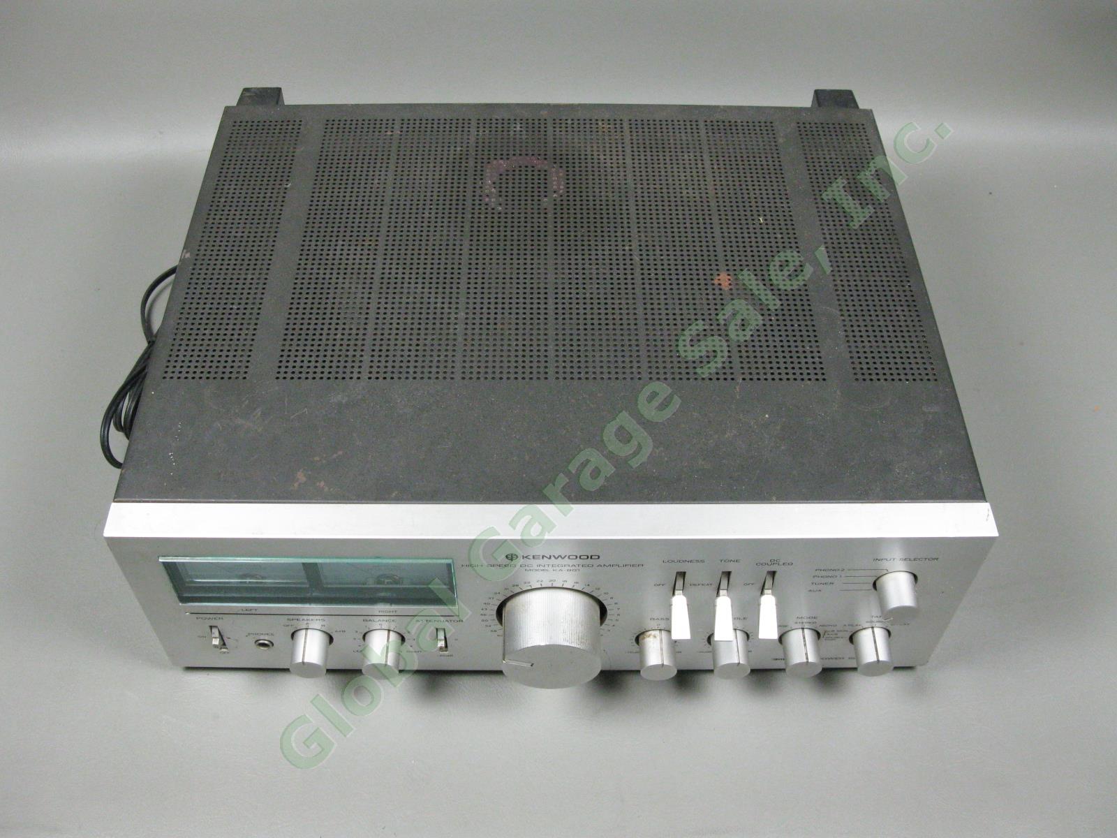 Vintage Kenwood KA-801 High Speed DC Integrated Stereo Amplifier Parts/Repair NR 3