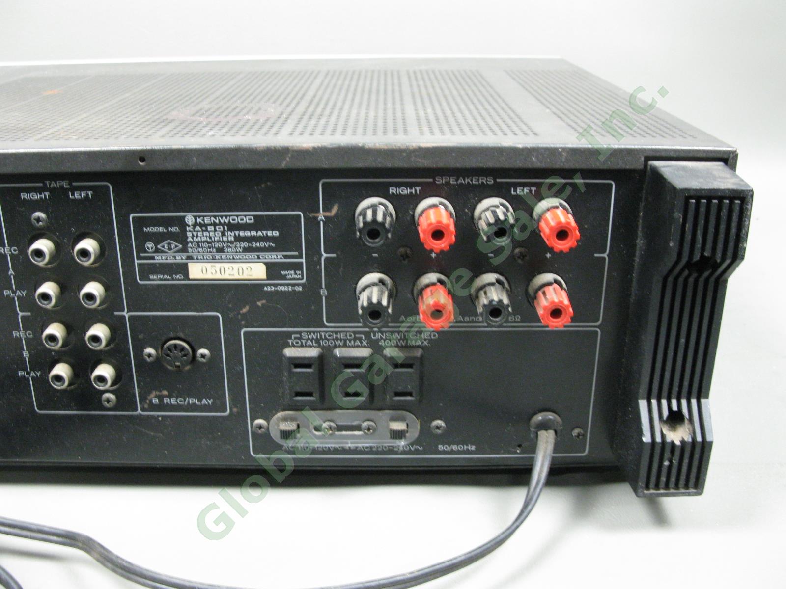 Vintage Kenwood KA-801 High Speed DC Integrated Stereo Amplifier Parts/Repair NR 6