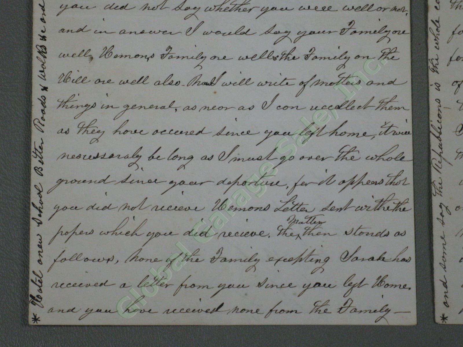 Antique 1868 Letter Andrew Johnson Impeachment Trial Knox Lincoln Maine Railroad 2