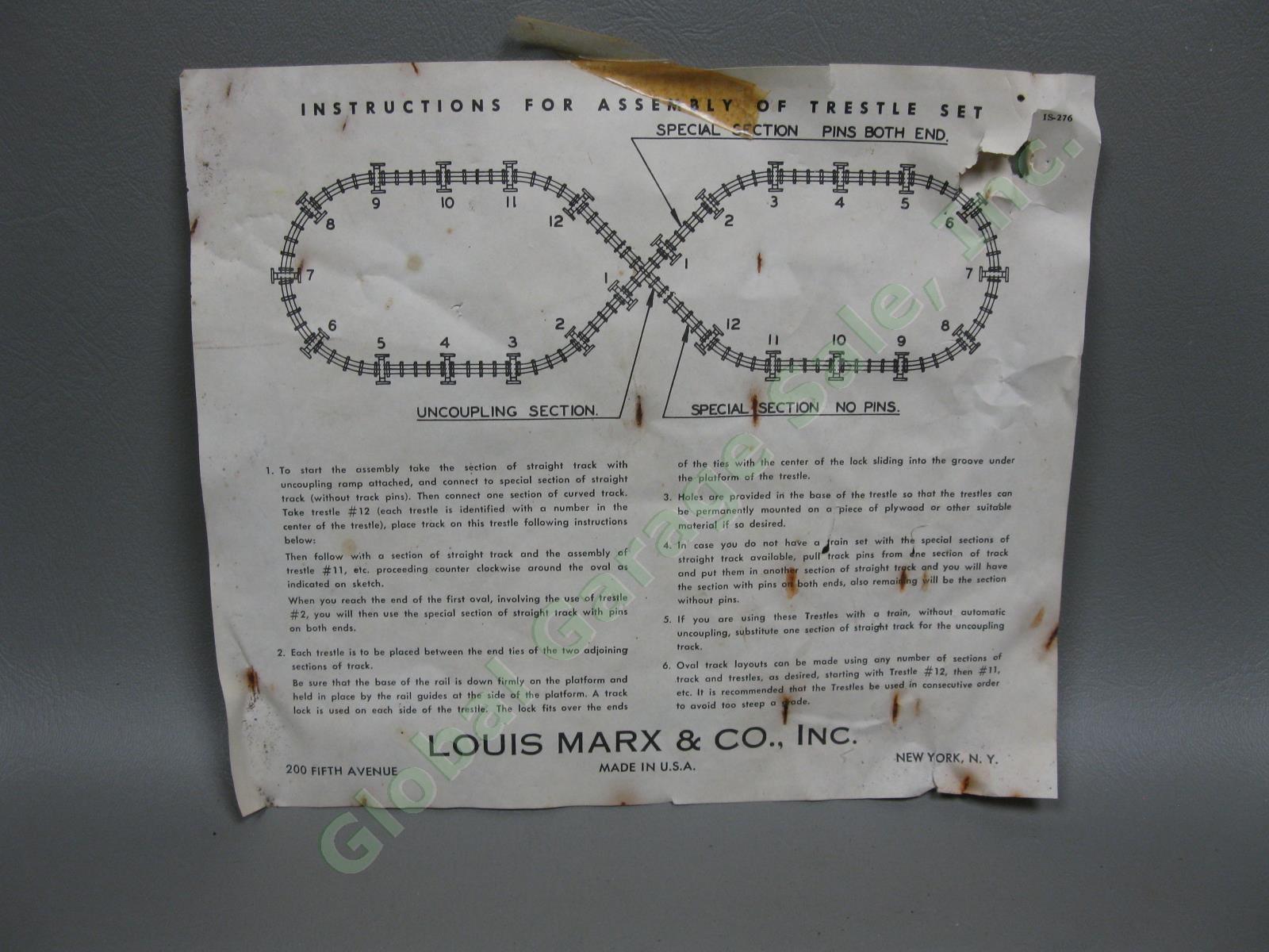 Vintage Lionel Lines/Marx O-Gauge Model Train Lot Tracks #6112 6424 6465 6801 NR 21