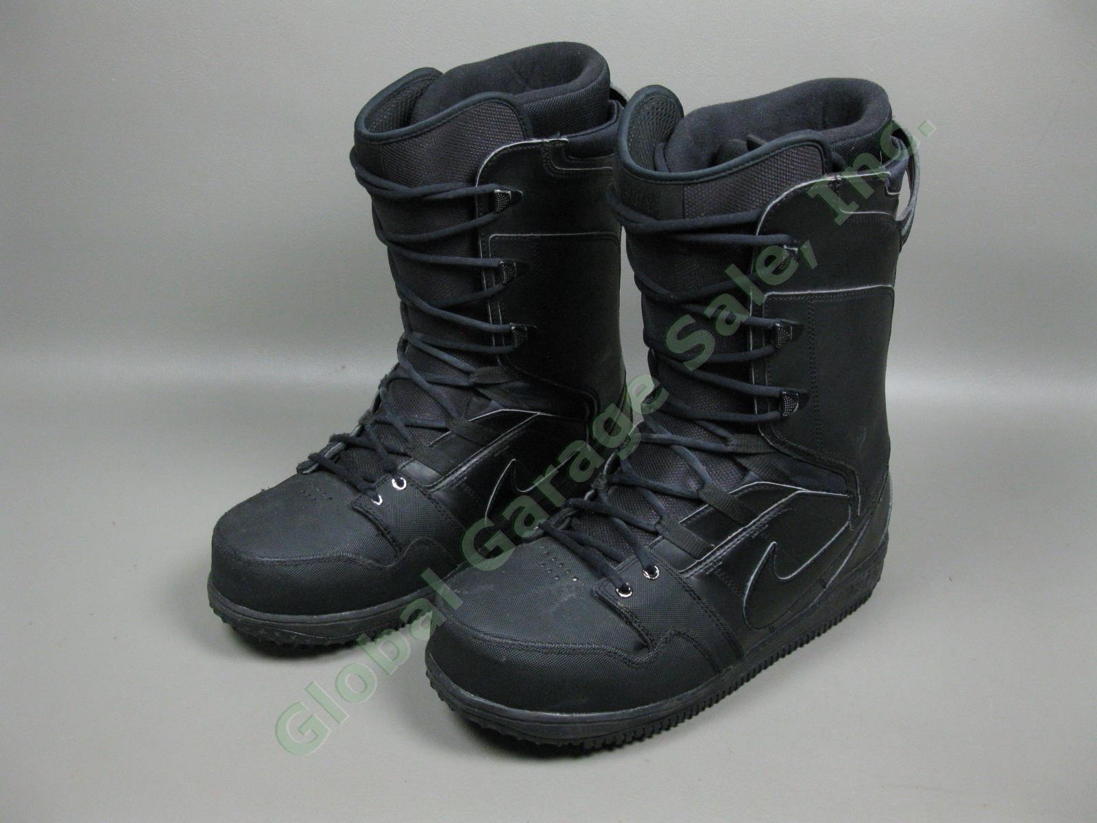 NIKE SB Vapen Snowboard Boots 447125-002 Triple-Black Mens Sz 11.5 Exc Cond!