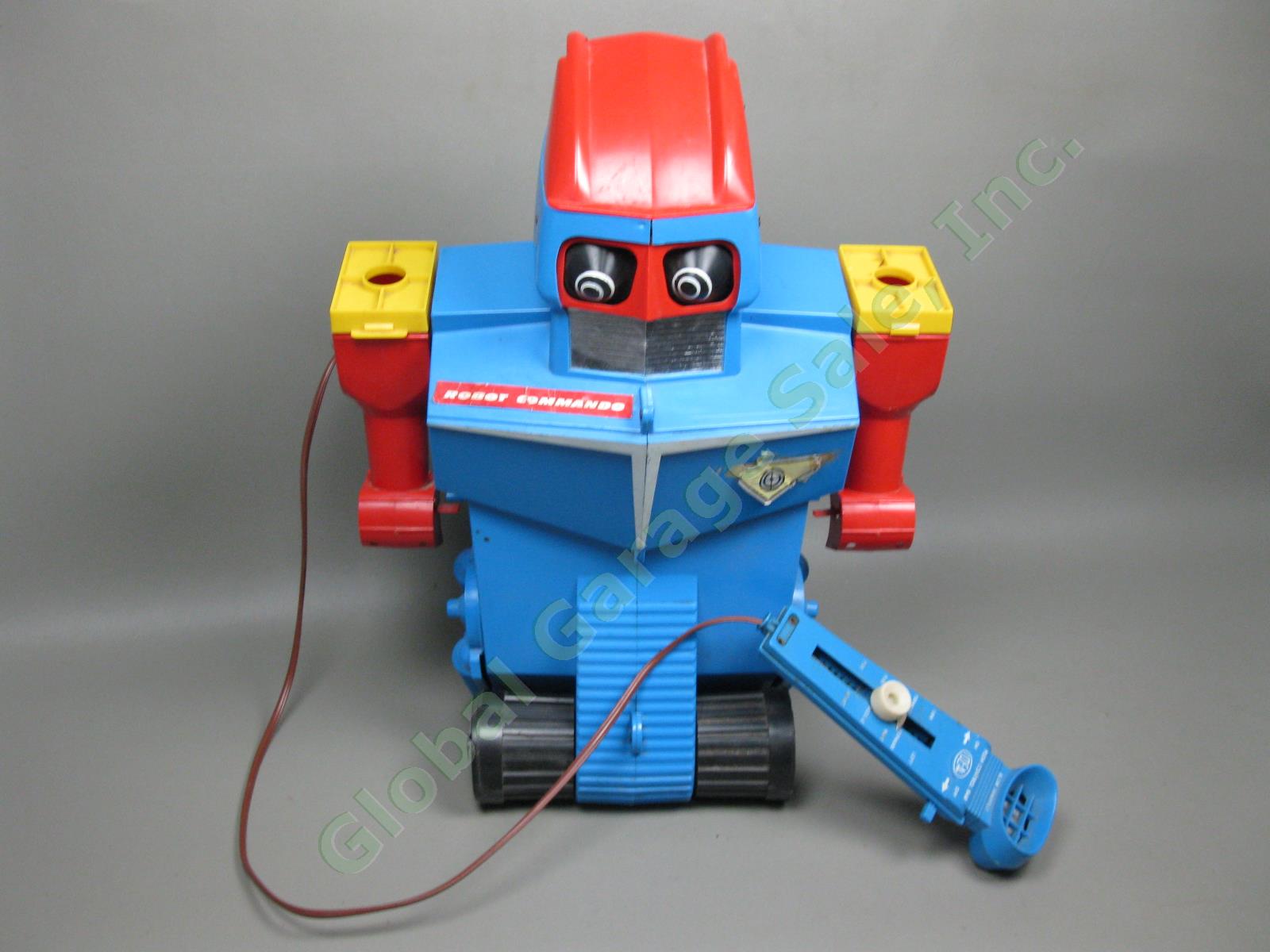 Vintage 1961 Ideal Interactive Robot Commando Battery Toy w/ Remote Control NR!