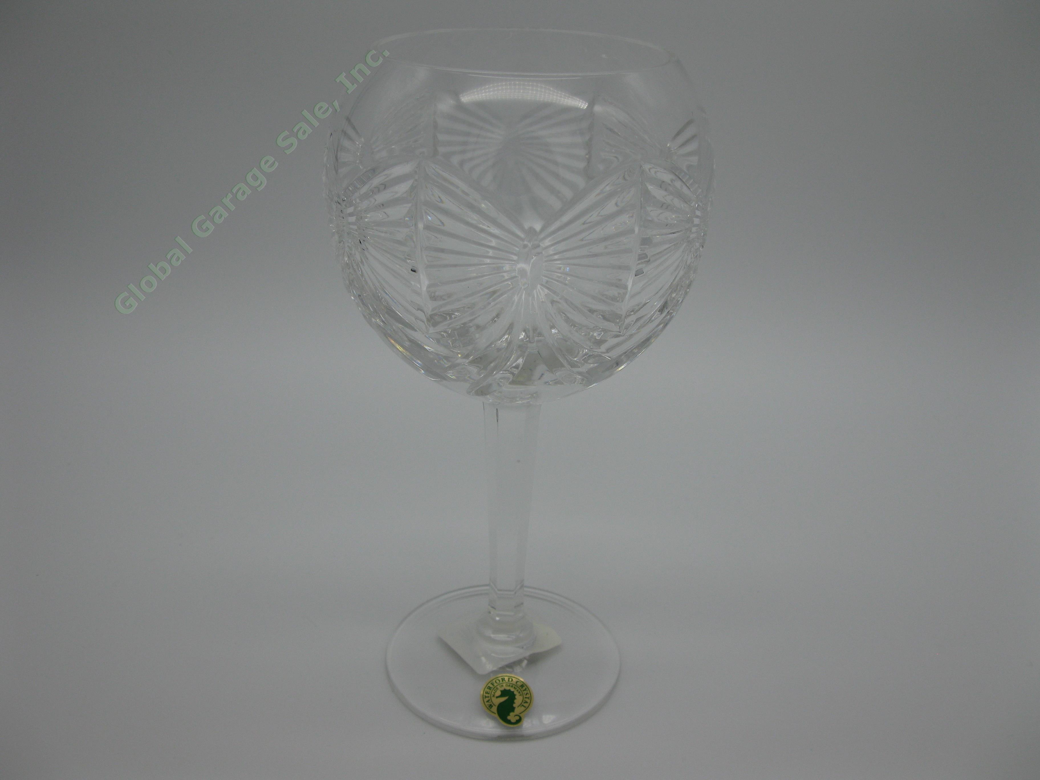 Waterford Crystal Millennium Collection HAPPINESS Toasting Goblet Glass Set MINT 6