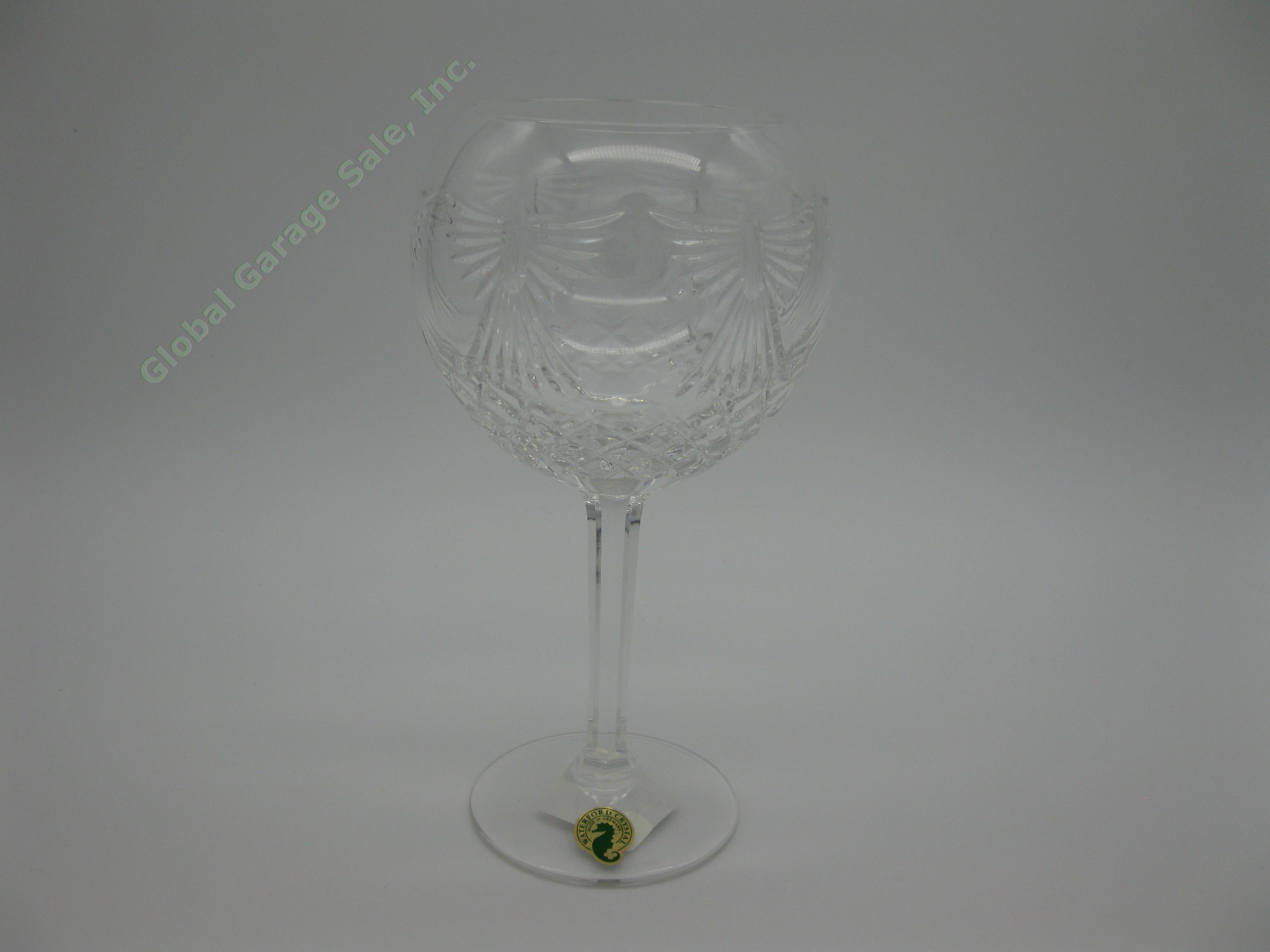 Waterford Crystal Millennium Collection PEACE 8" Toasting Goblets Glass Set MINT 7