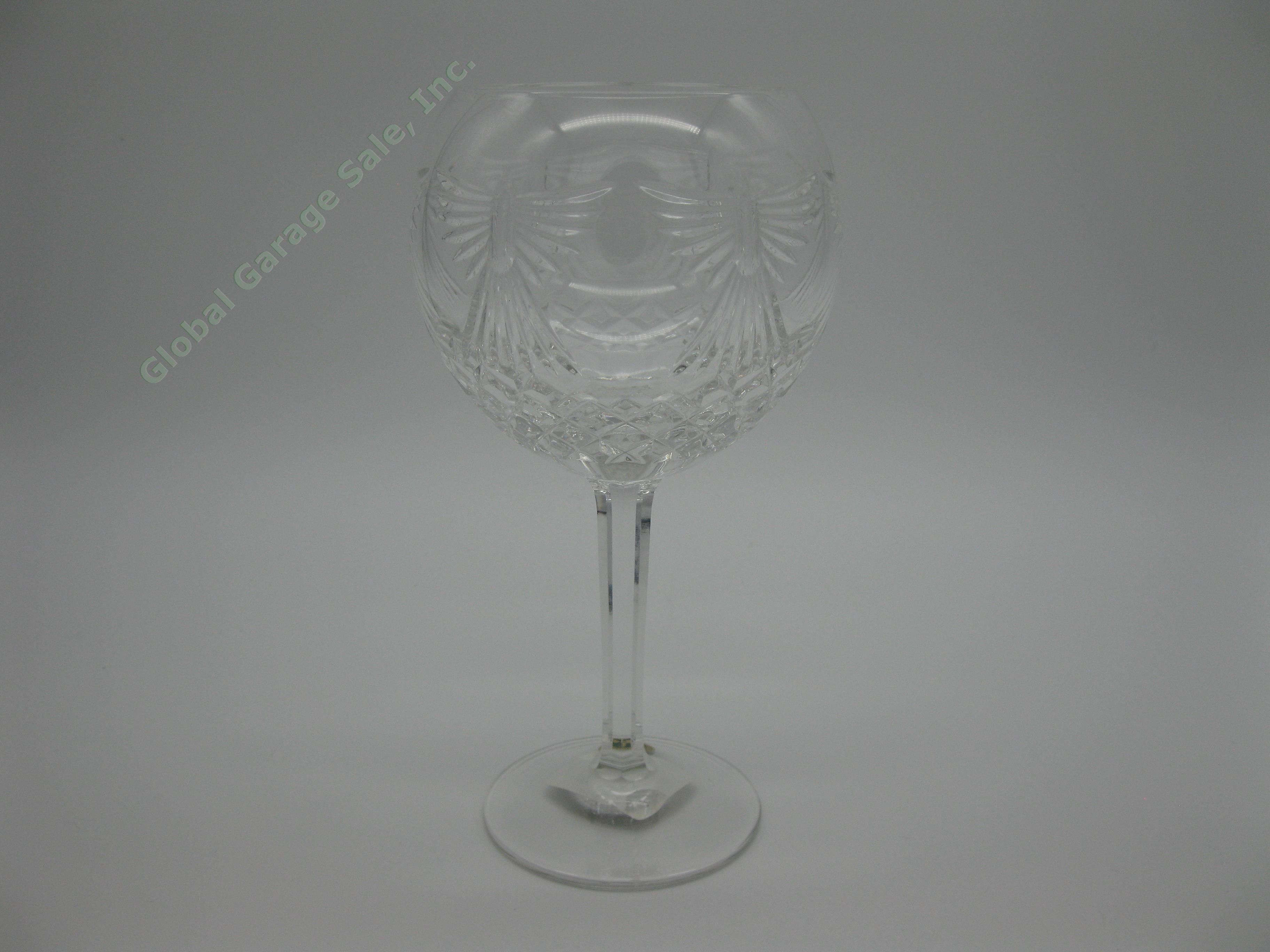 Waterford Crystal Millennium Collection PEACE 8" Toasting Goblets Glass Set MINT 8