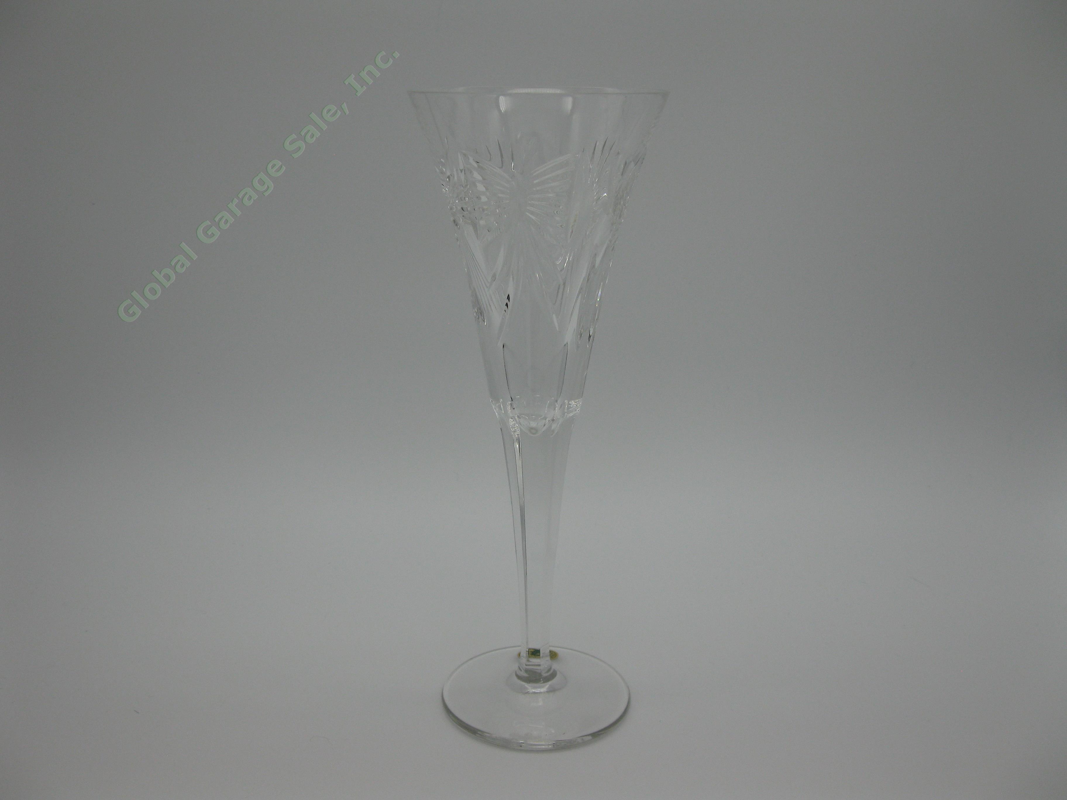 4 Waterford Crystal Millennium Universal-5 Toasting Flute Champagne Glasses NR! 7