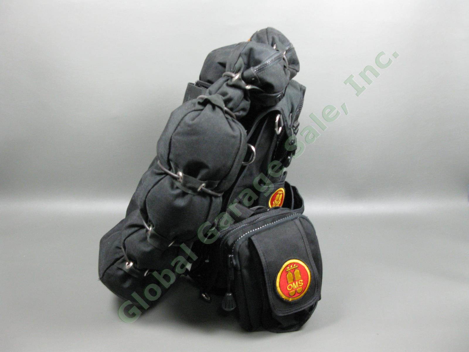 MINT OMS BCD Harness Backplate 45lb Wing Dual Bladder Dive Bag Scuba Lot Sz S/XS 3