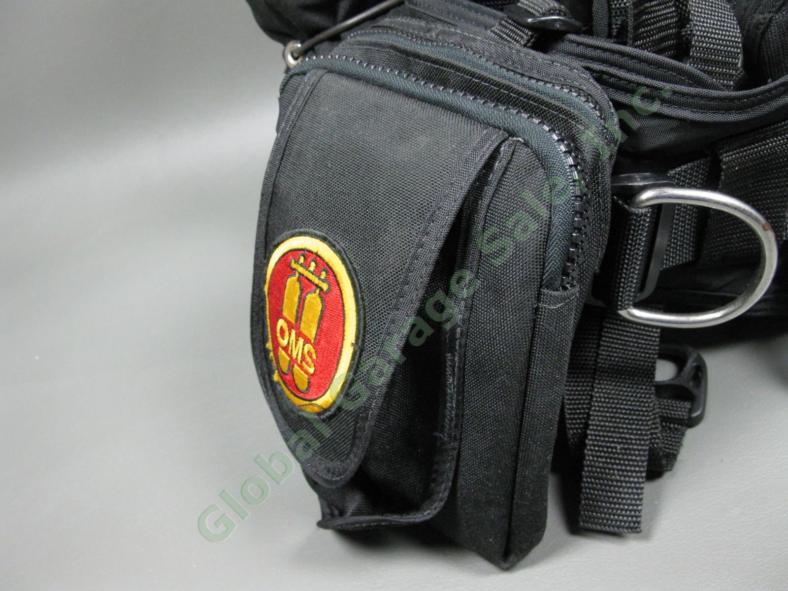 MINT OMS BCD Harness Backplate 45lb Wing Dual Bladder Dive Bag Scuba Lot Sz S/XS 5