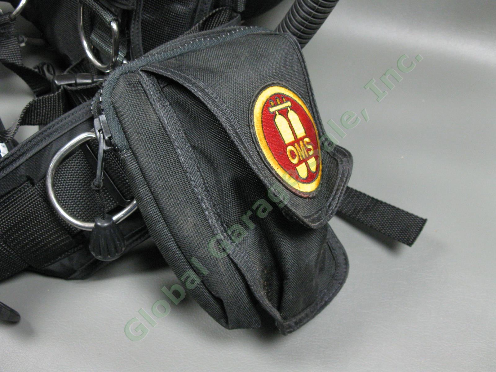 MINT OMS BCD Harness Backplate 45lb Wing Dual Bladder Dive Bag Scuba Lot Sz S/XS 6