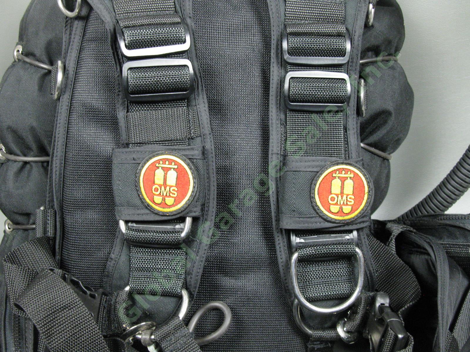 MINT OMS BCD Harness Backplate 45lb Wing Dual Bladder Dive Bag Scuba Lot Sz S/XS 10