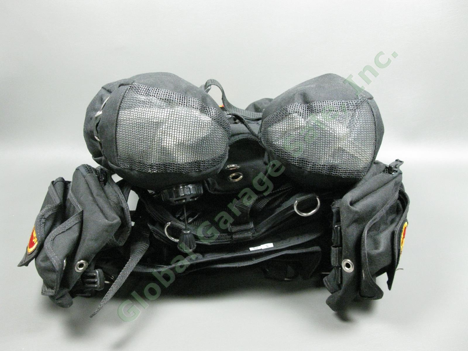 MINT OMS BCD Harness Backplate 45lb Wing Dual Bladder Dive Bag Scuba Lot Sz S/XS 11