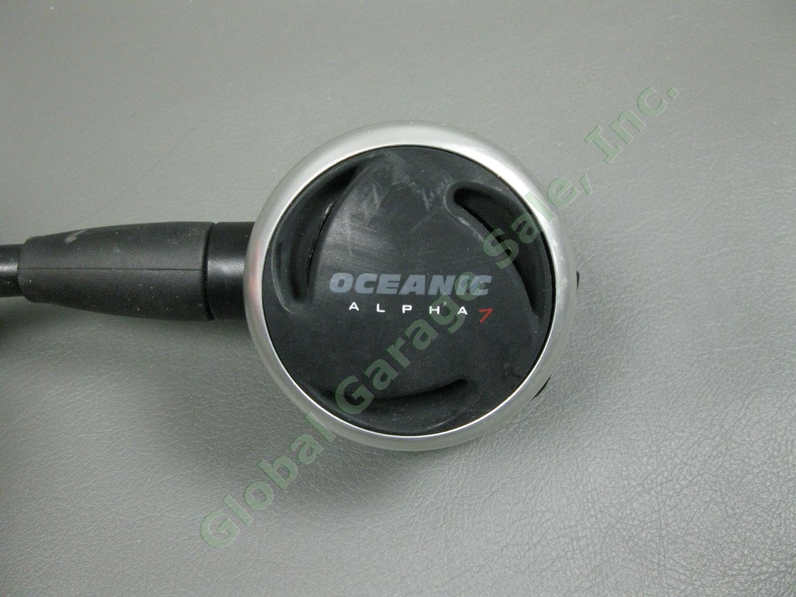 Oceanic Alpha 7 Regulator OMS-Sub Dacor Depth Pressure Gauge & Replacement Hose 2