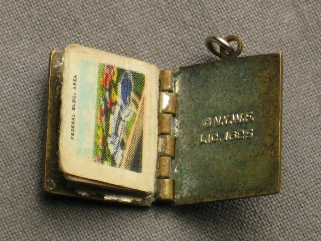 1939 1940 NY Worlds Fair Media Press Pass Pin Charm Set 2
