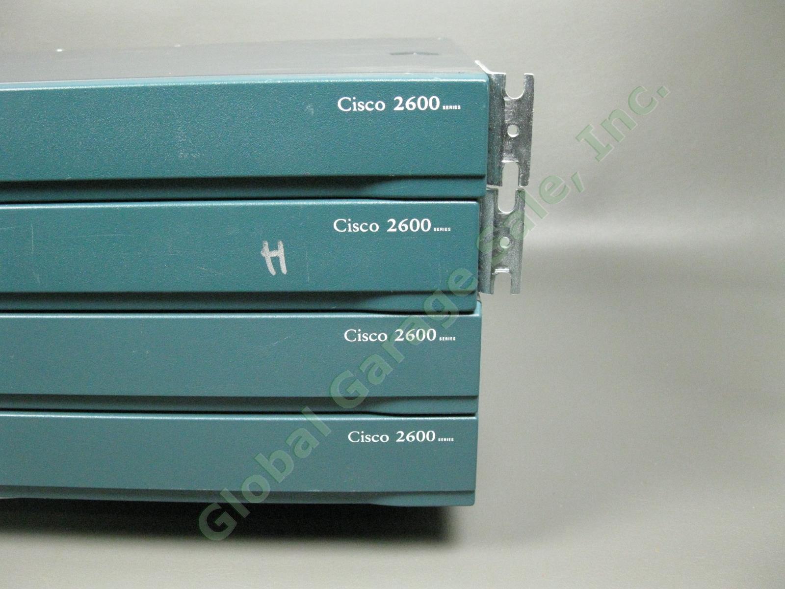 4 Cisco 2600 XM-Series Wired 4-Port Ethernet Router 10/100Mbps CISCO2611XM NR! 2