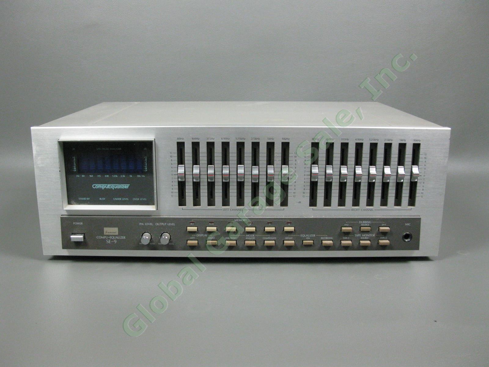 Vintage Sansui SE-9 Stereo Graphic Compu-Equalizer 2-Channel 240V 30W Tested IWC