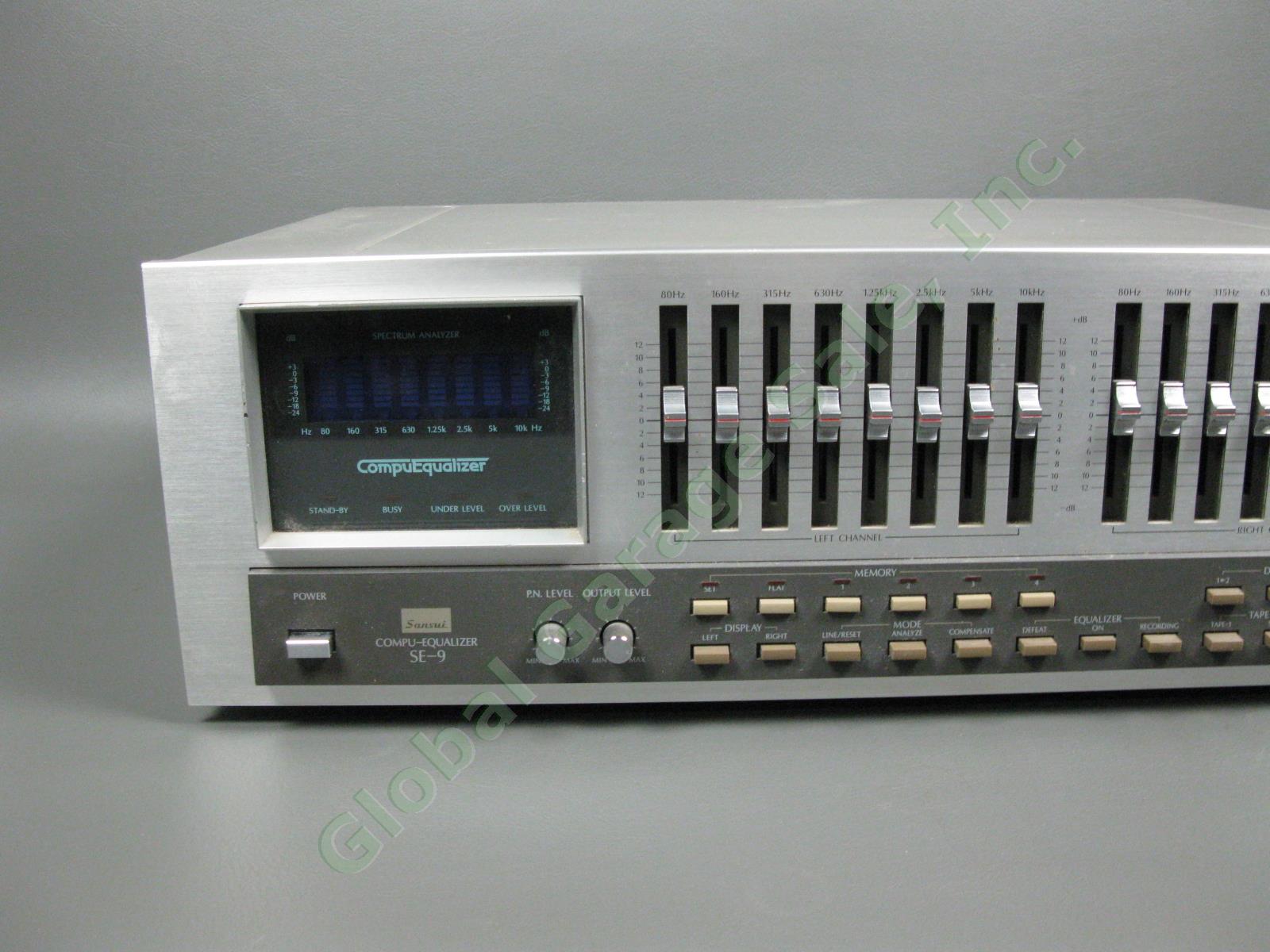 Vintage Sansui SE-9 Stereo Graphic Compu-Equalizer 2-Channel 240V 30W Tested IWC 1