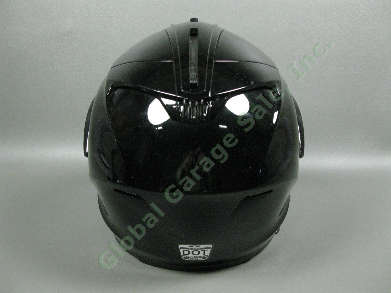 HJC IS-Max II Modular Motorcycle Helmet Size XXL Black Gloss One Owner EXC COND! 3