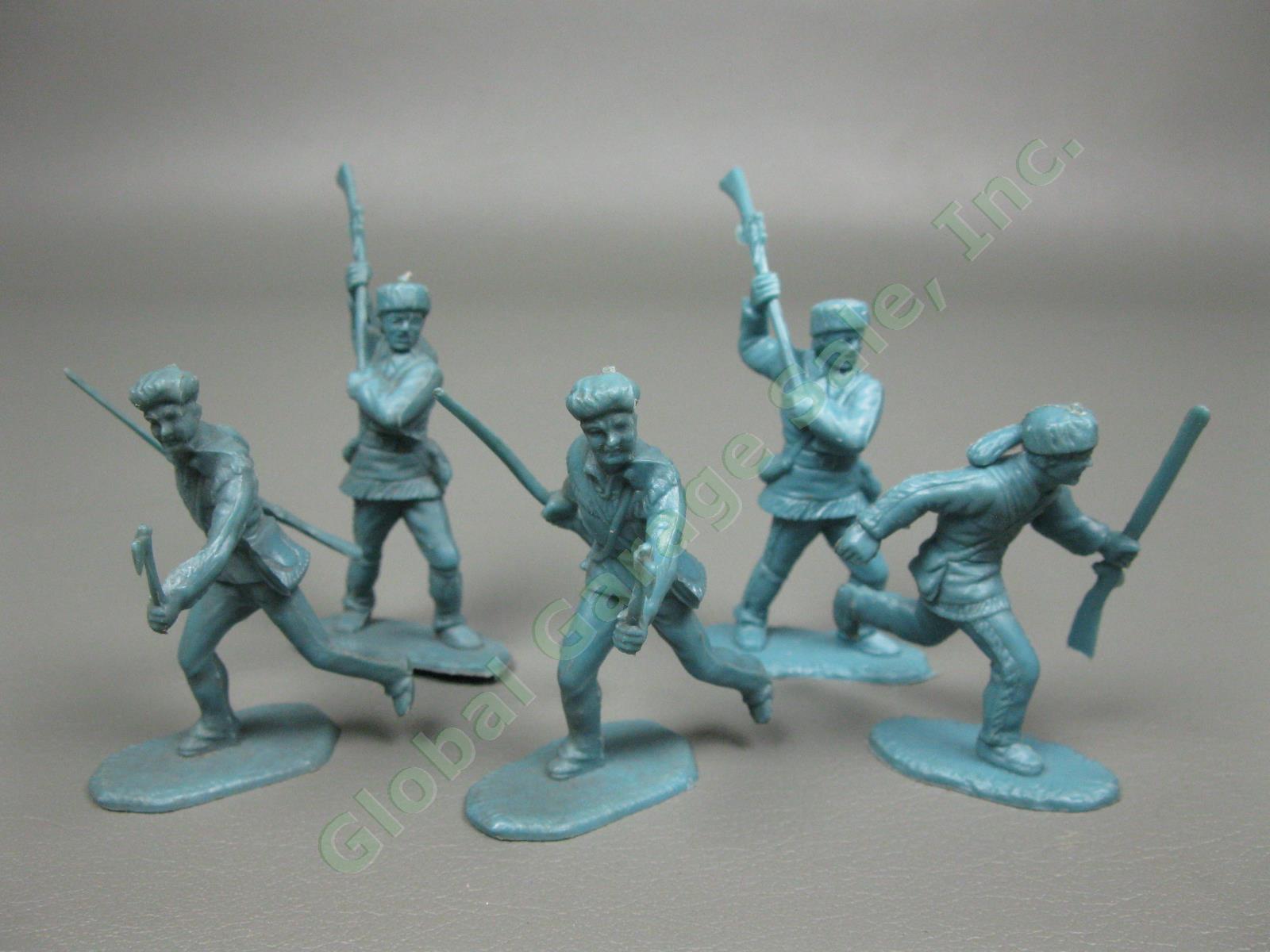 36 Vintage Marx Original Alamo Defenders Gray & Blue Soldiers Lot Davy Crockett 5