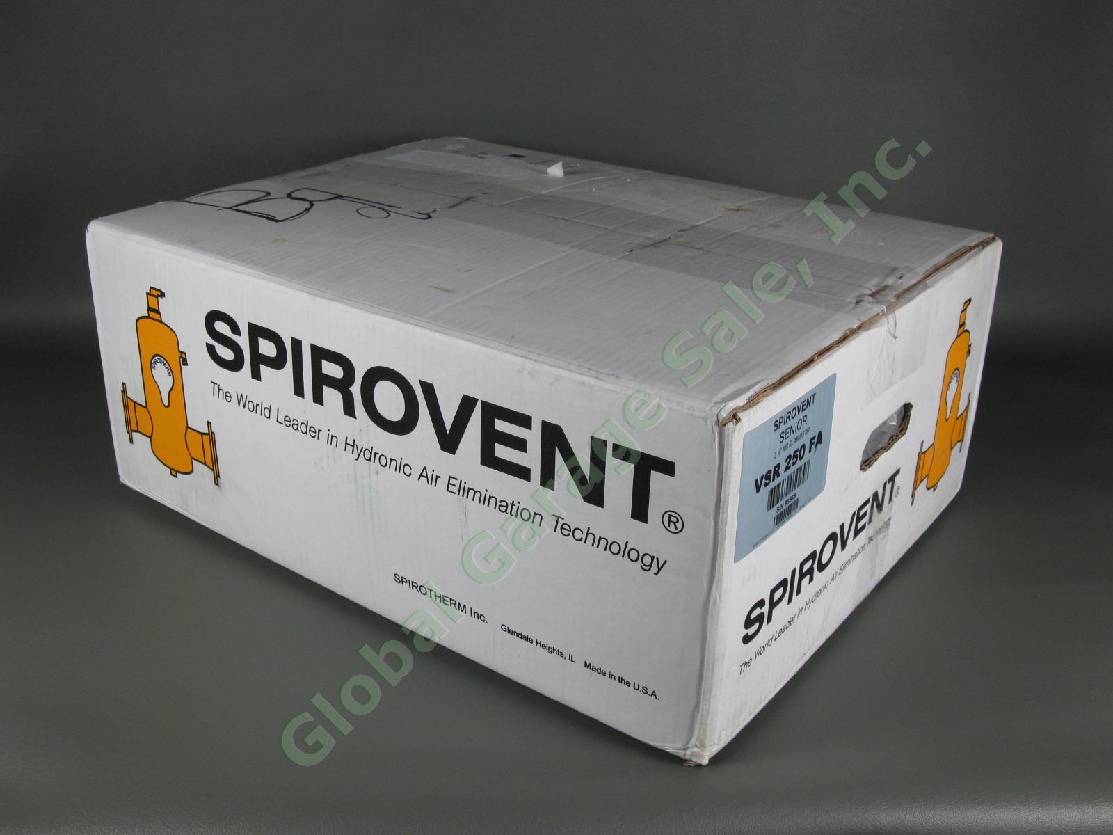 Spirotherm Spirovent Senior Sr VSR250FA 2-1/2" Commercial Air Eliminator Flanged