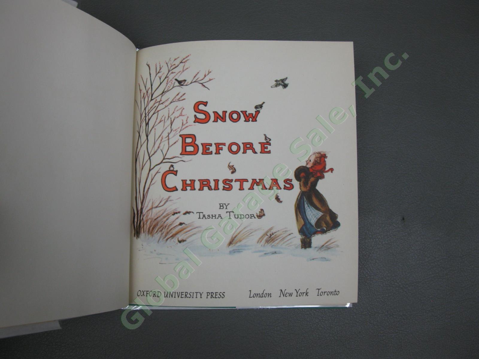 1941 Snow Before Christmas Tasha Tudor Oxford Press 1st Edition Hardcover Book 2