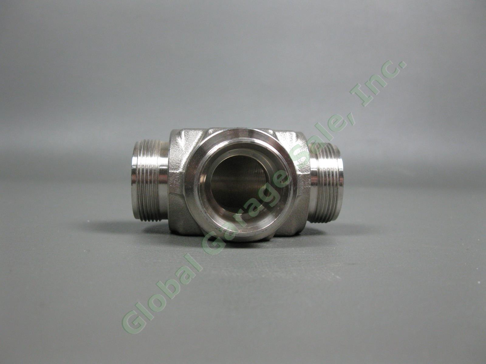 6 Swagelok 7/8" OD SS 314 Compression Tube Fitting Union Tee Nut Less Ferrules 7