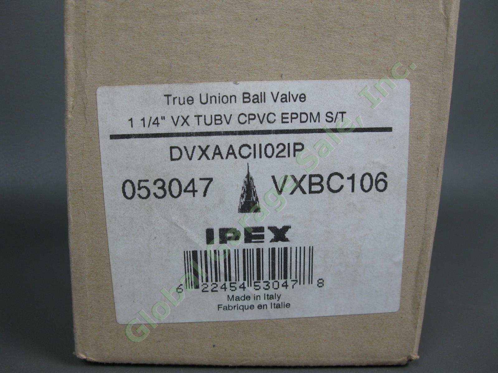 3 NEW Sealed Ipex 1-1/4" VXBC106 True Union Ball Valve VX TUBV CPVC EPDM PVC Set 1