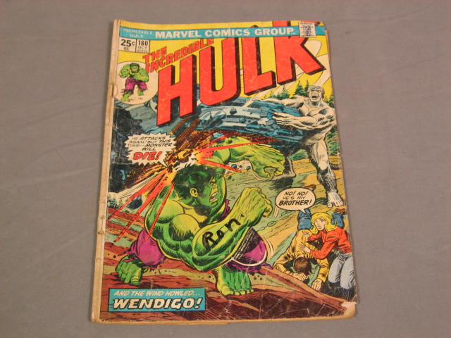 13 Vintage Incredible Hulk Comics Lot 180 1st Wolverine 3