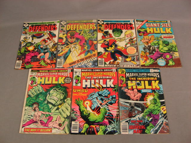 13 Vintage Incredible Hulk Comics Lot 180 1st Wolverine 7