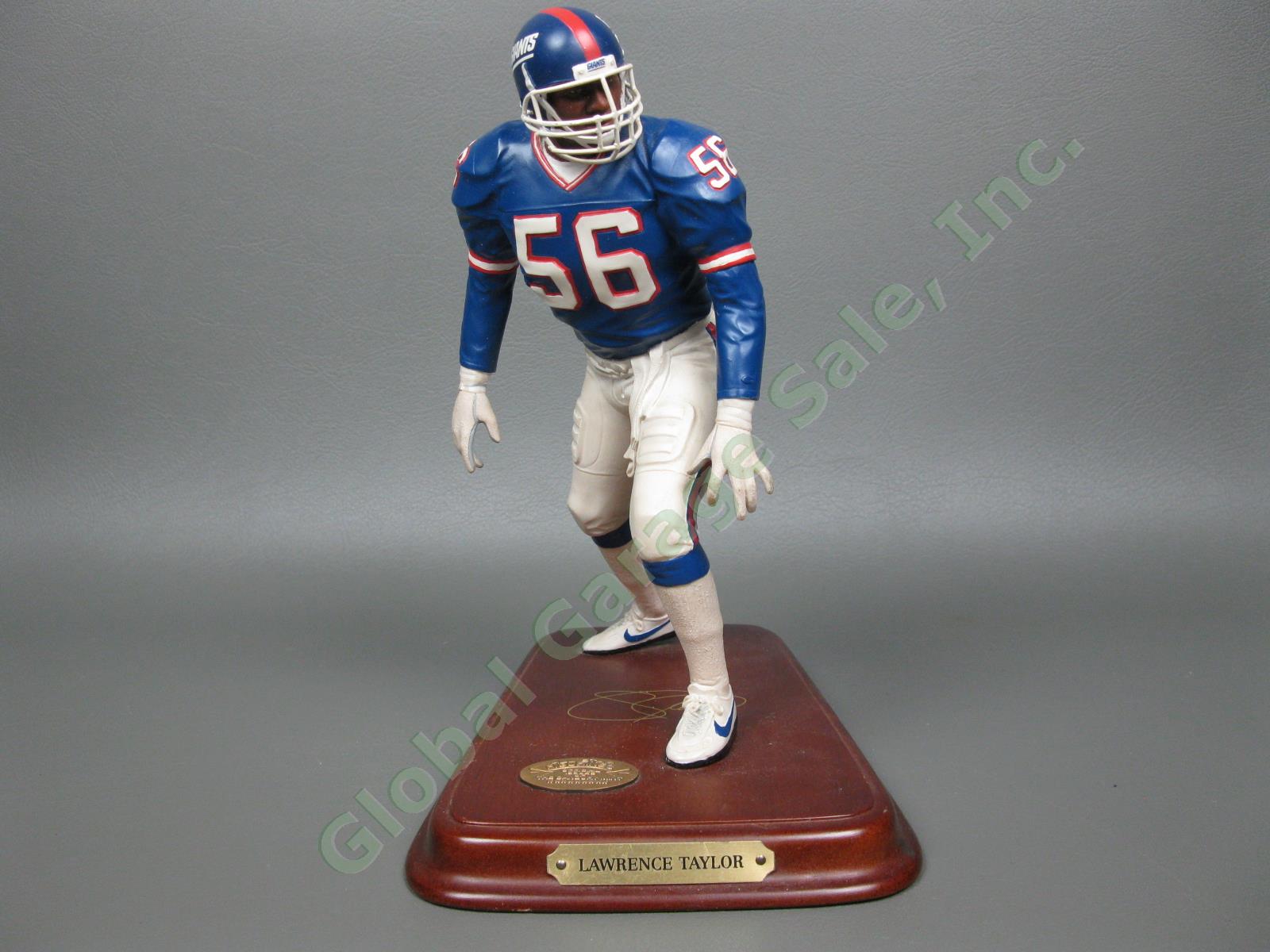 Danbury Mint Lawrence Taylor Rare NY New York Giants All Star Figurine + COAs NR 1