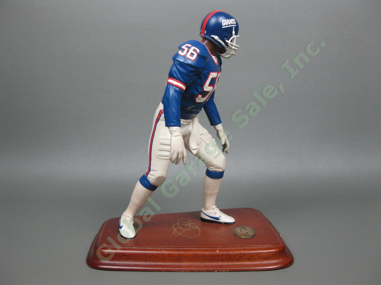 Danbury Mint Lawrence Taylor Rare NY New York Giants All Star Figurine + COAs NR 2