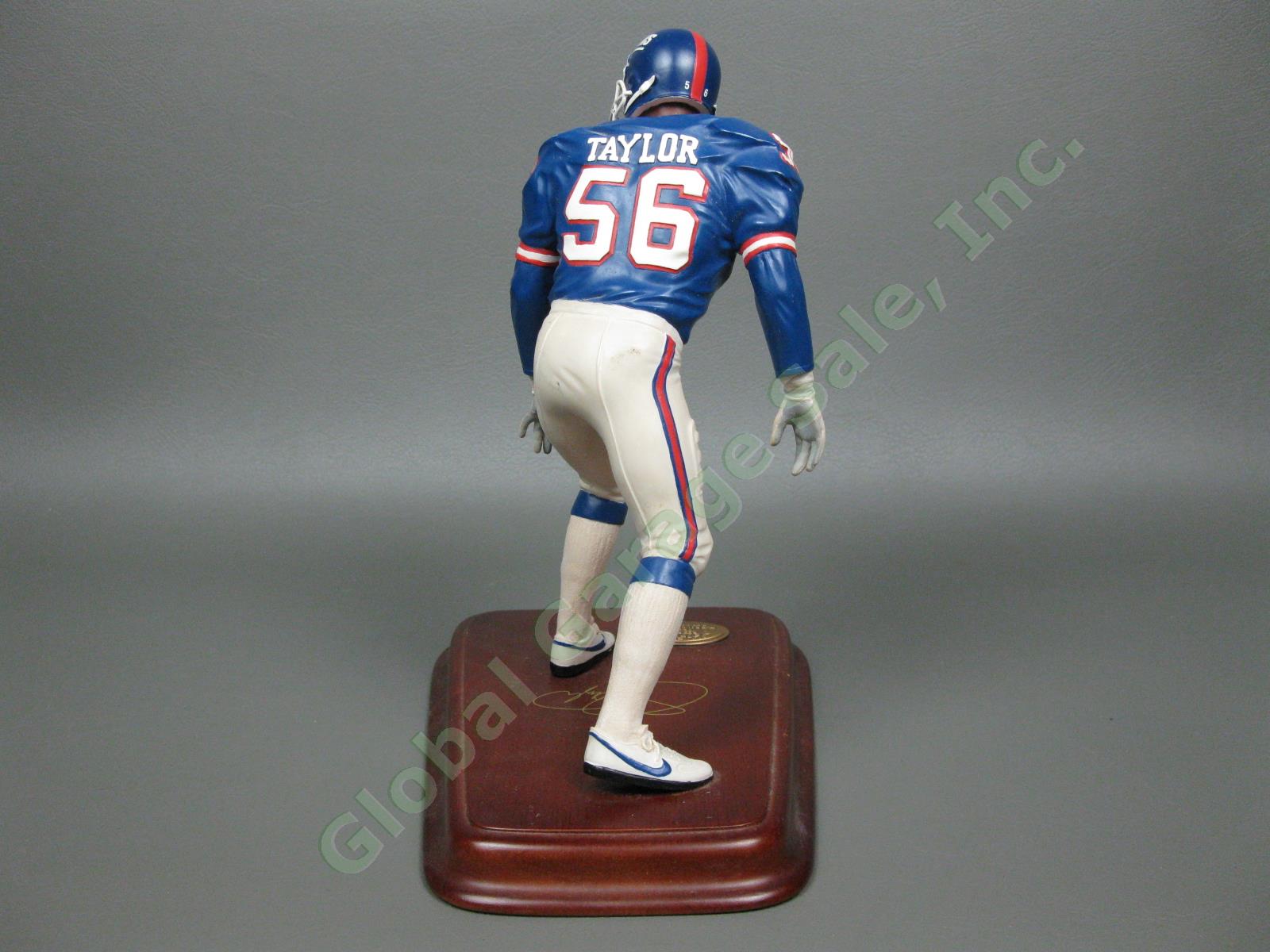 Danbury Mint Lawrence Taylor Rare NY New York Giants All Star Figurine + COAs NR 3
