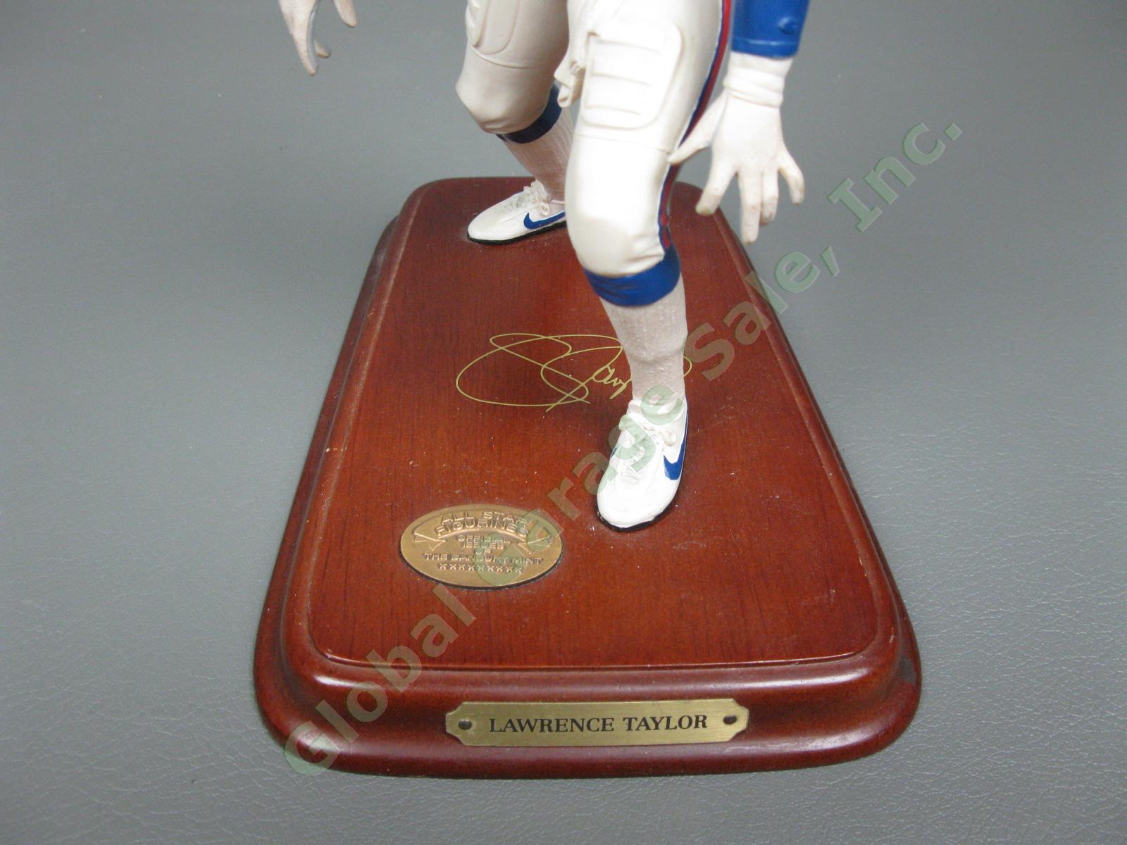 Danbury Mint Lawrence Taylor Rare NY New York Giants All Star Figurine + COAs NR 5