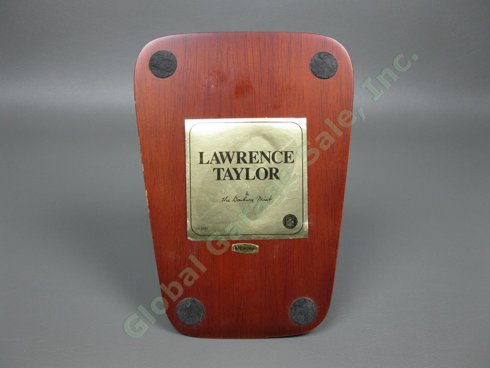 Danbury Mint Lawrence Taylor Rare NY New York Giants All Star Figurine + COAs NR 6