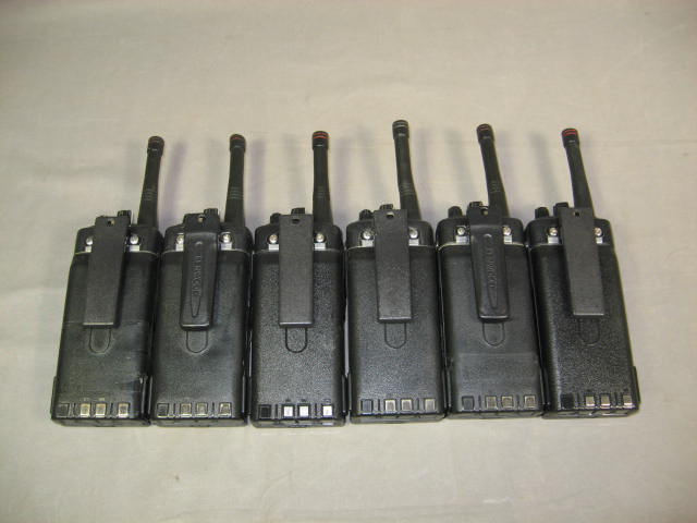 6 Kenwood TK-360G Portable 8-Ch UHF Radios Rack Charger 2
