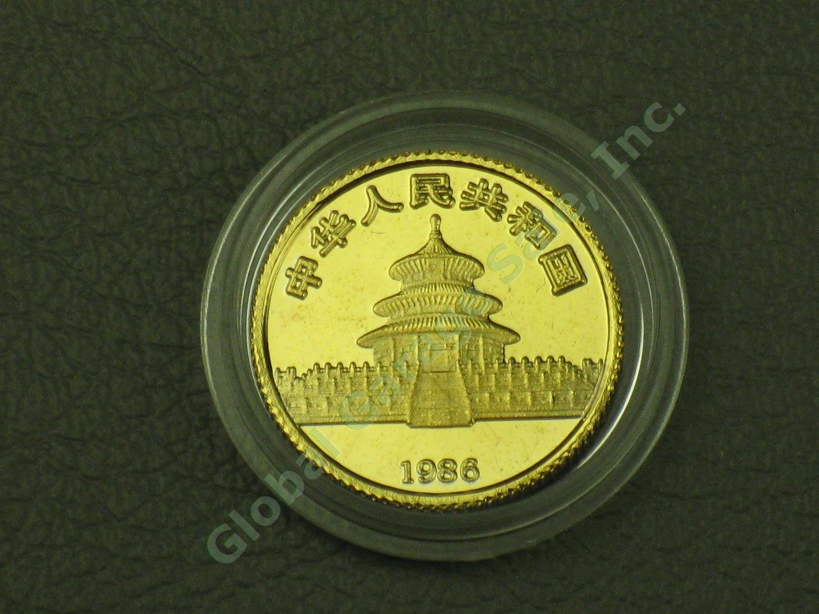 Rare 1986 10 Yuan .999 Pure Gold 1/10 oz .1 Troy Ounce China Panda Coin NO RES! 1