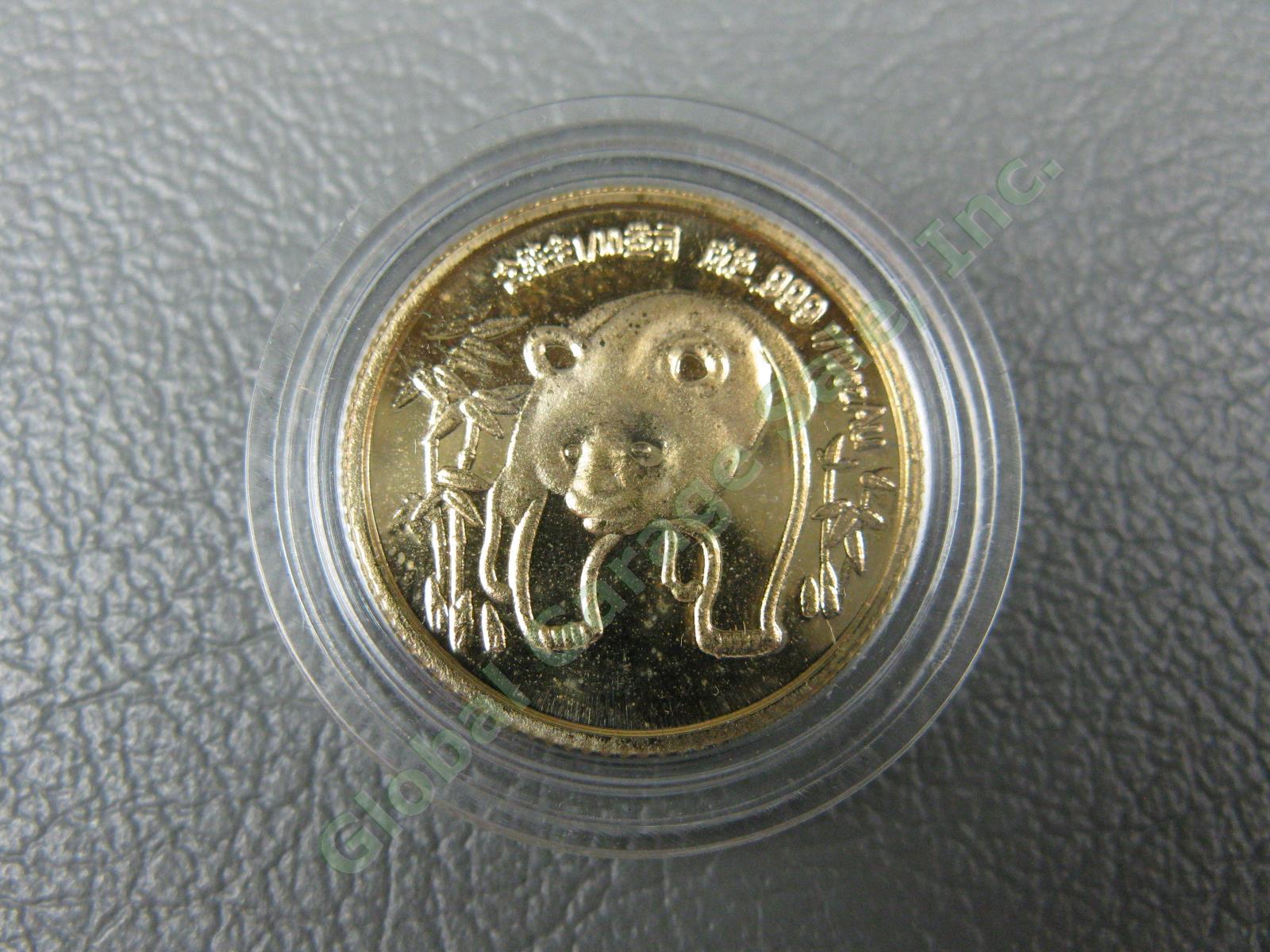 Rare 1986 10 Yuan .999 Pure Gold 1/10 oz .1 Troy Ounce China Panda Coin NO RES! 2