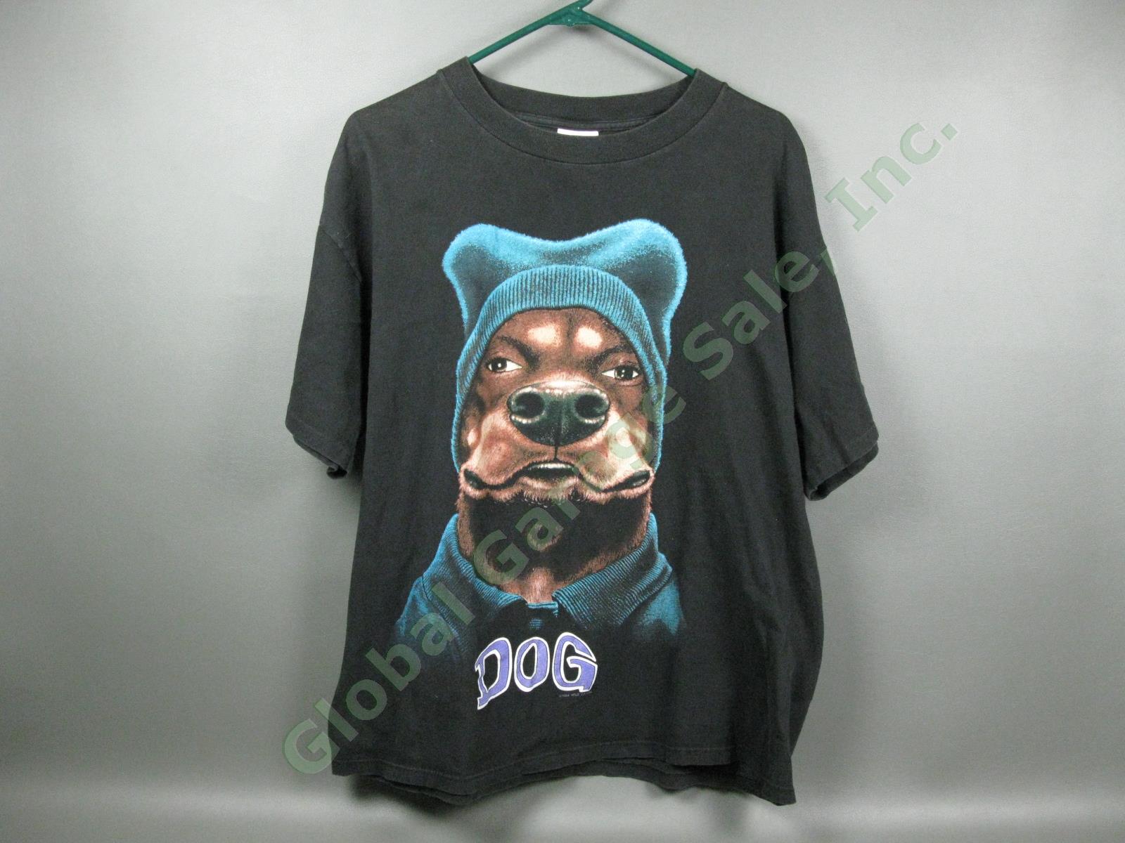 RARE Vintage Snoop Dogg Beware of Dog Parody Knock-Off T-Shirt Size XL Wild Oats