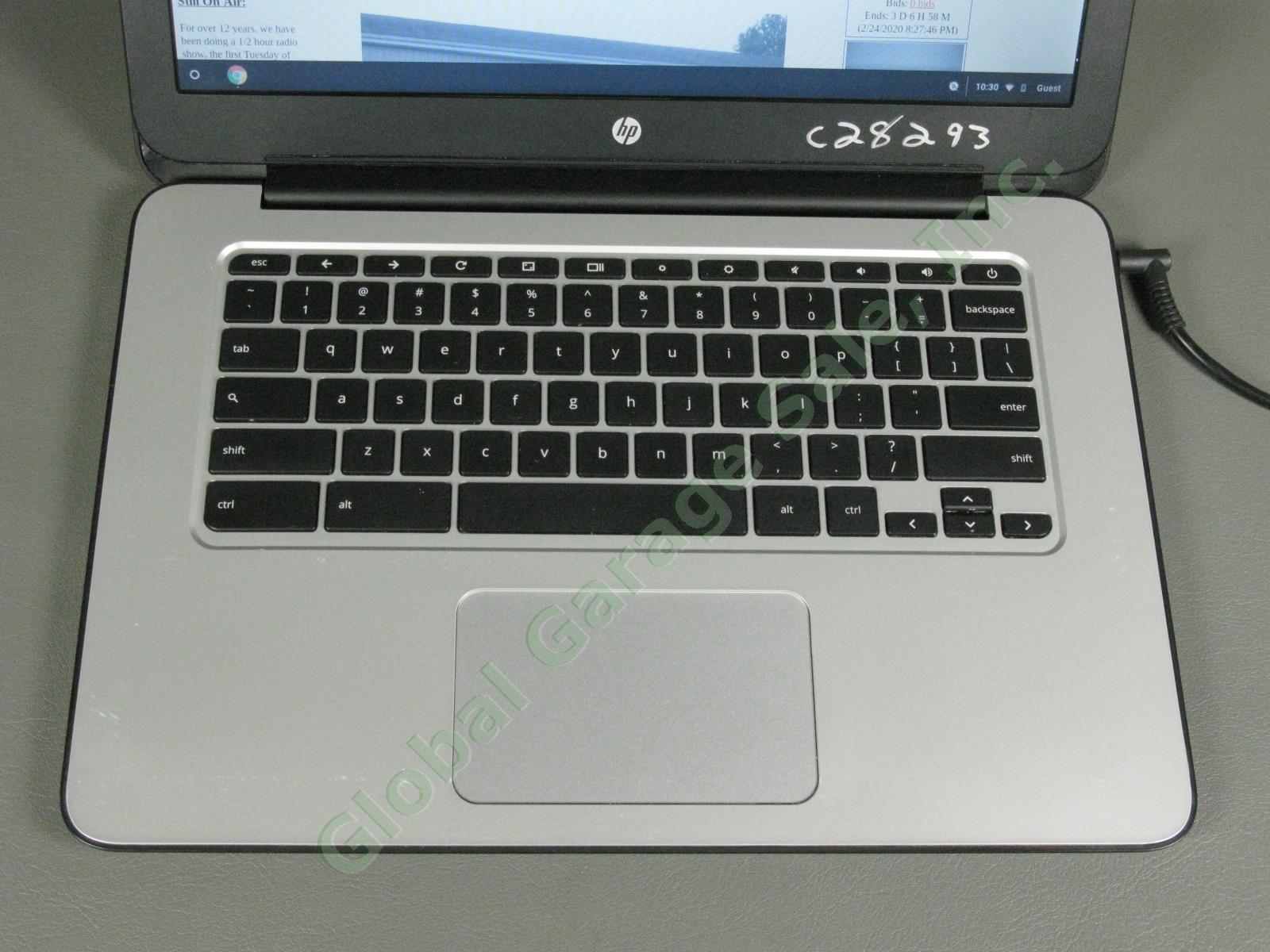 HP Chromebook 14 G3 Netbook Laptop Computer 2.1GHz 4GB RAM 16GB Chrome OS NR! 2