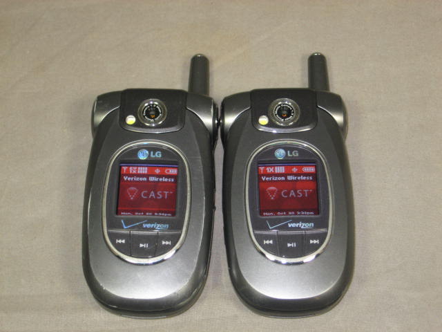 2 LG VX8300 Bluetooth V-Cast Phones + Chargers Verizon 1