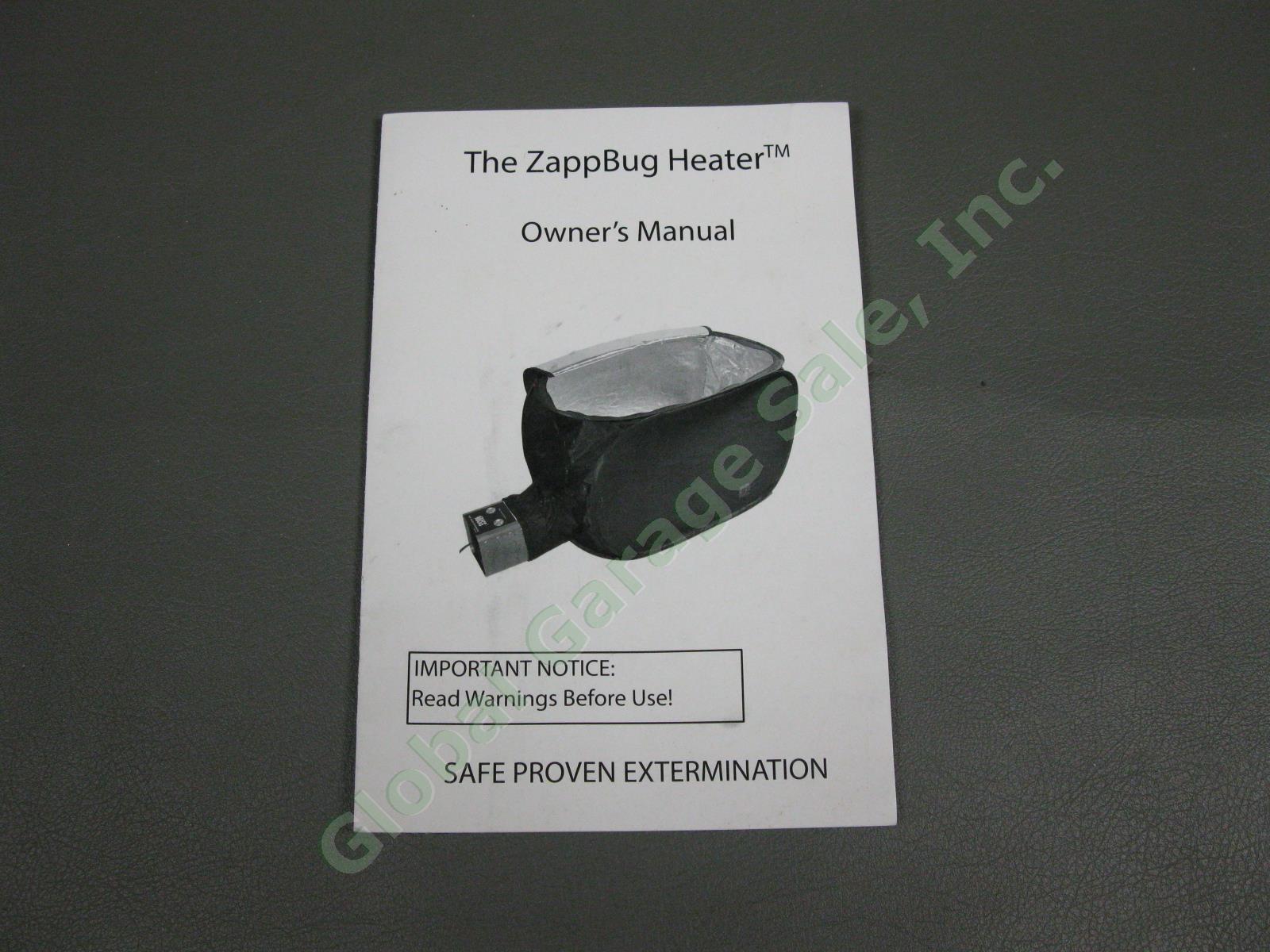 NEW ZappBug Heater Electric Bed Bug Killer Corded Home Insect Pest Control NIB 10