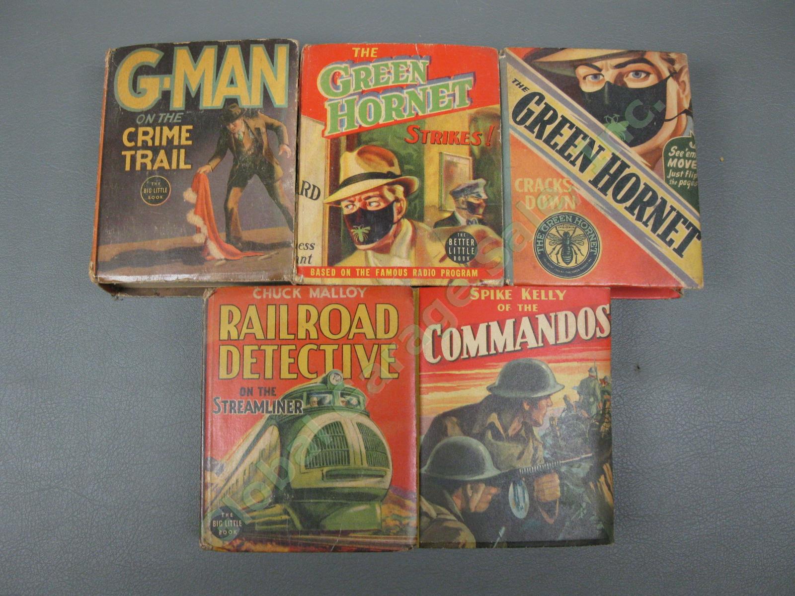16 Detective War Spy Big Better Little Books Collection Lot G-Man Green Hornet 1