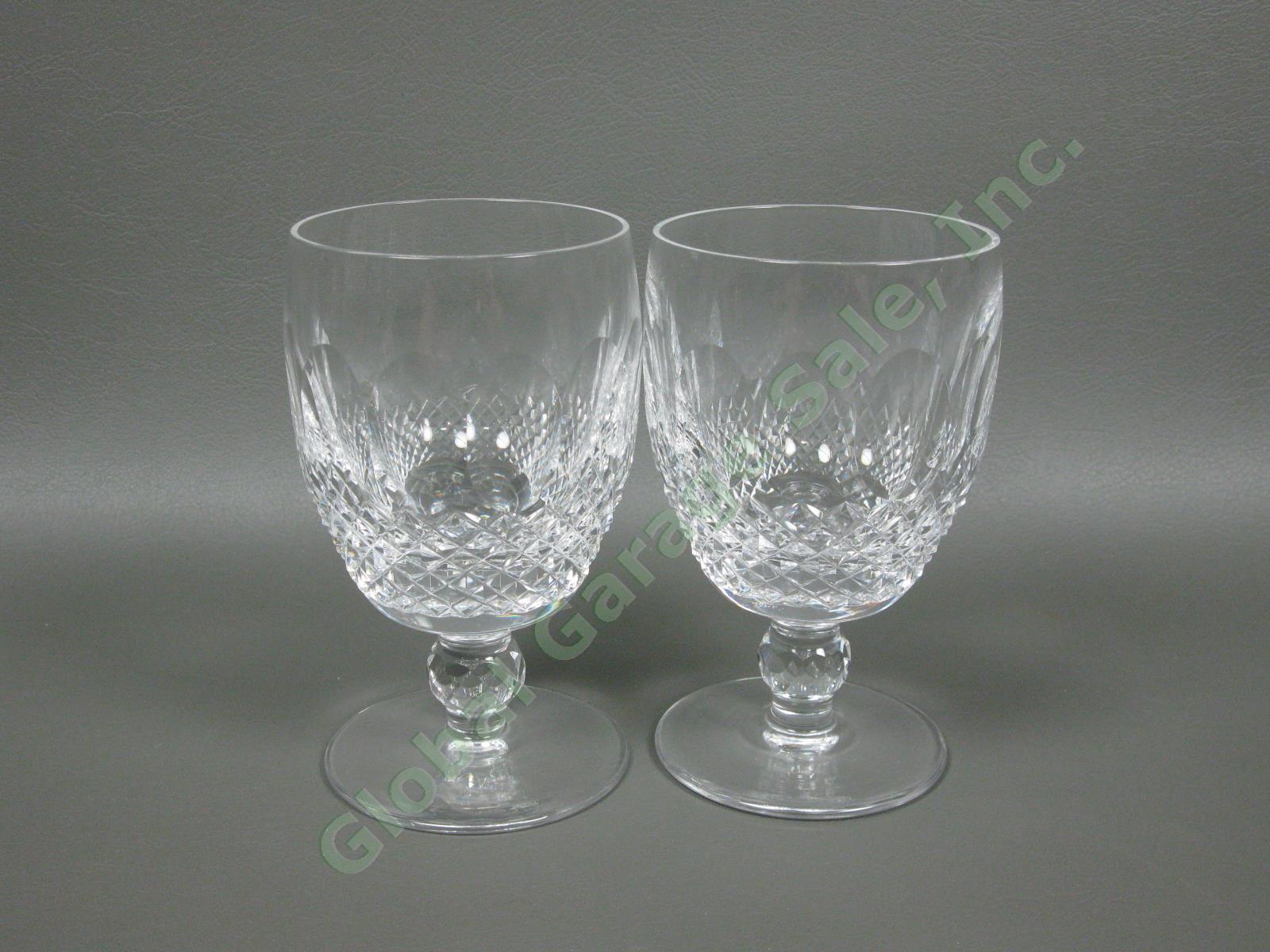 4 Waterford Crystal Colleen 5 1/4" Water Goblet Wine Glass Set Vintage Retired 3